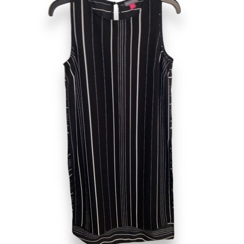 VINCE CAMUTO Striped Sleeveless Shift Dress XSmall